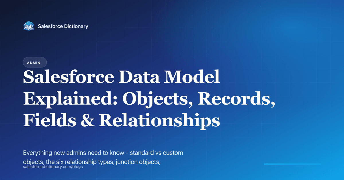 Salesforce Data Model Explained — beginner's guide