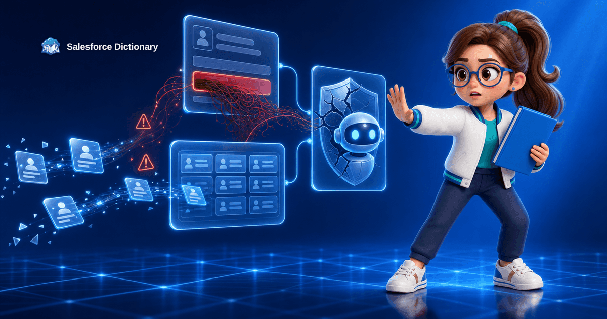 Agentforce agent reading a poisoned lead form and leaking CRM data