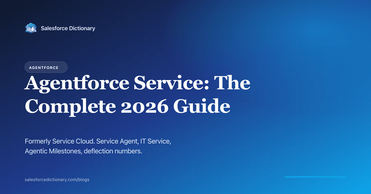 Agentforce Service 2026 complete guide: Service Agent, IT Service, Agentic Milestones