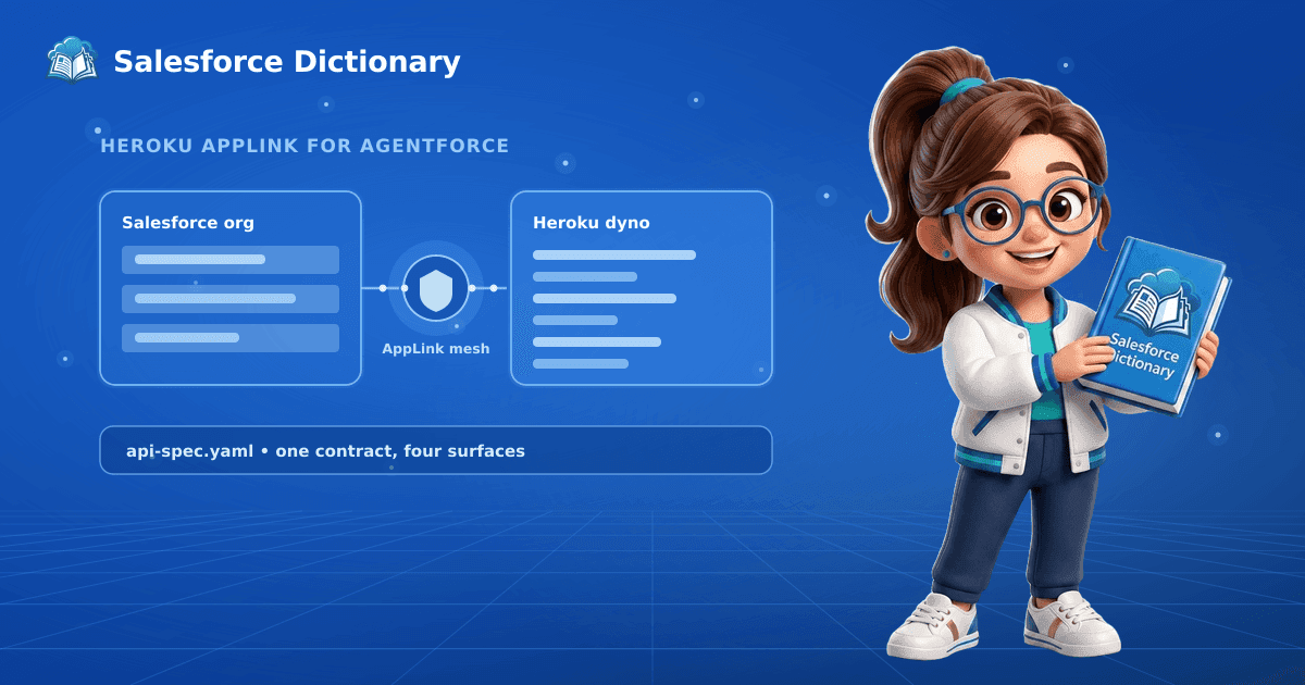 Heroku AppLink publishing a Heroku app as an Agentforce action