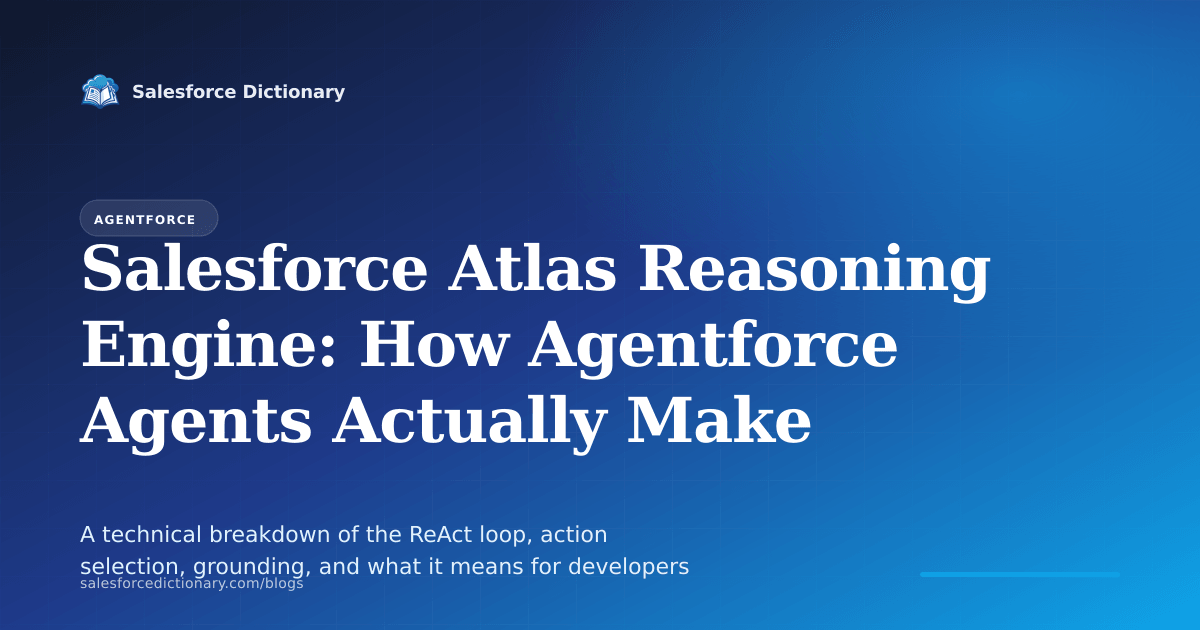 Salesforce Atlas Reasoning Engine: how Agentforce agents make decisions