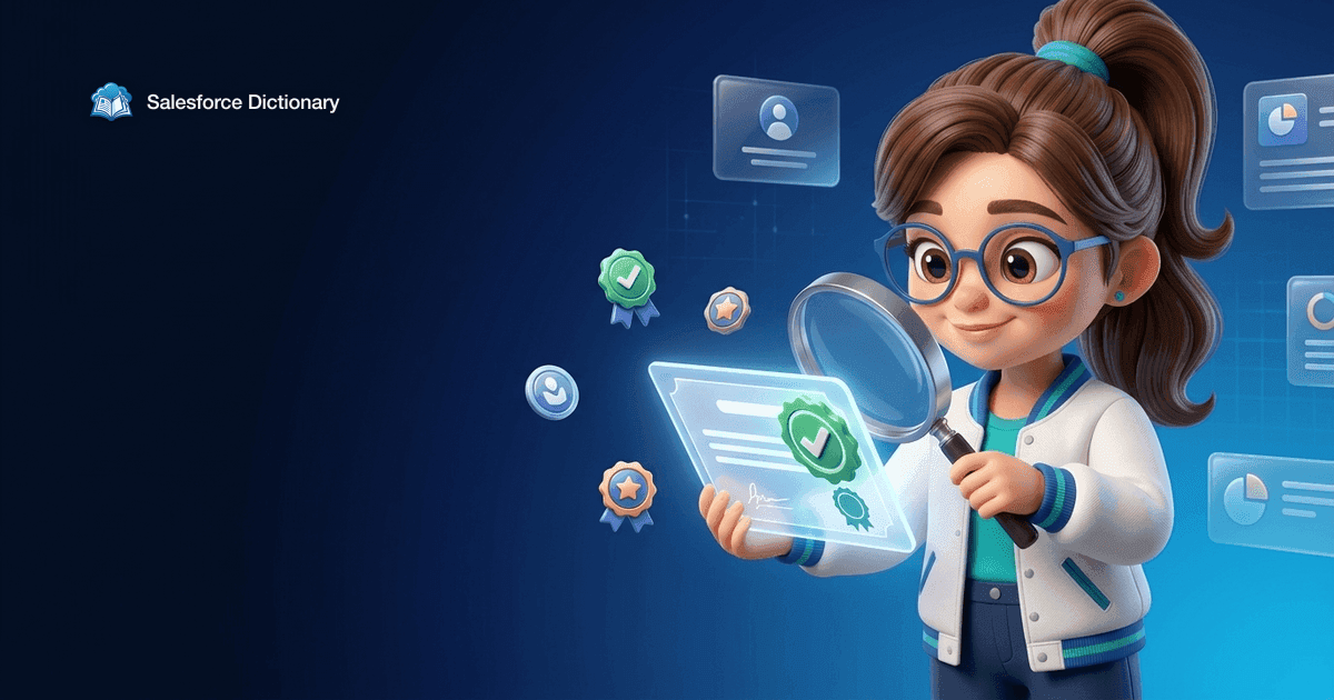 Salesforce certification verification flow on Trailhead in 2026