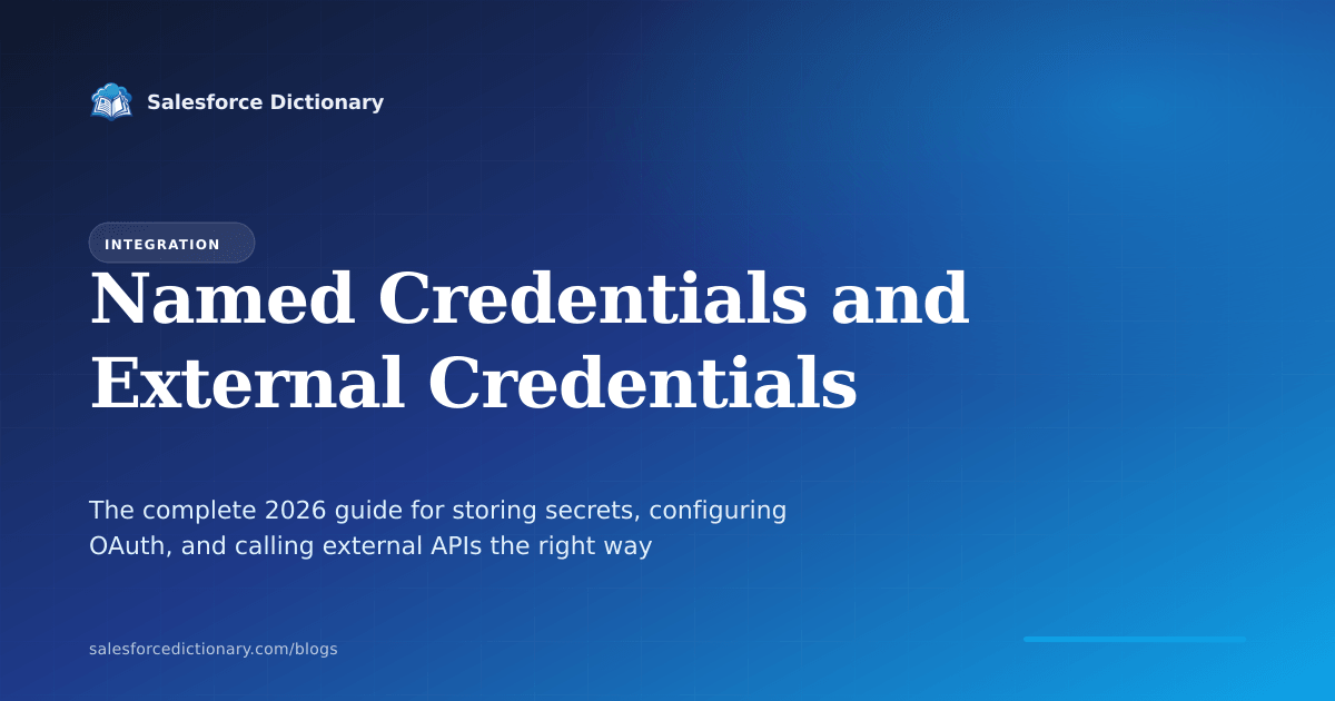 Salesforce Named Credentials and External Credentials 2026 complete guide