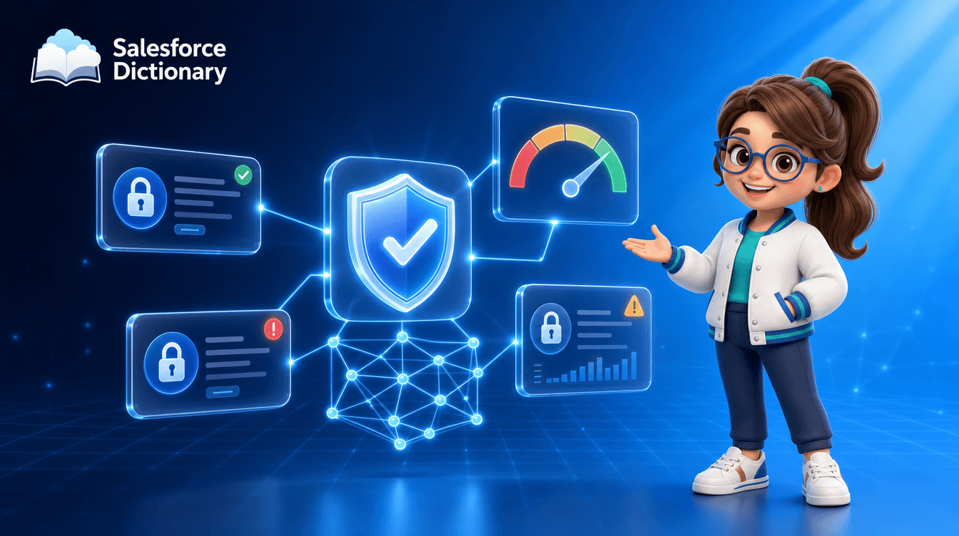 Salesforce Security Mesh correlating scattered security signals into one risk score