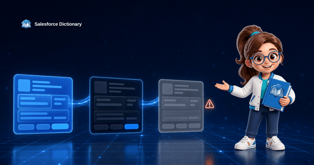 A Salesforce UI restyled by SLDS 2 with custom components breaking