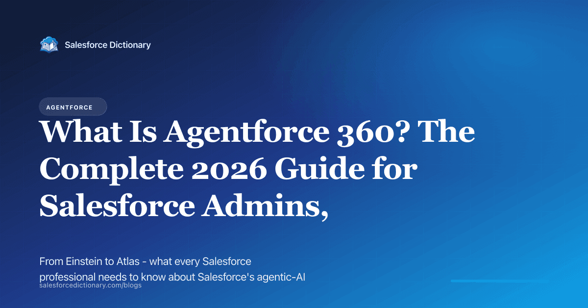 Agentforce 360 — Salesforce's agentic AI platform, explained