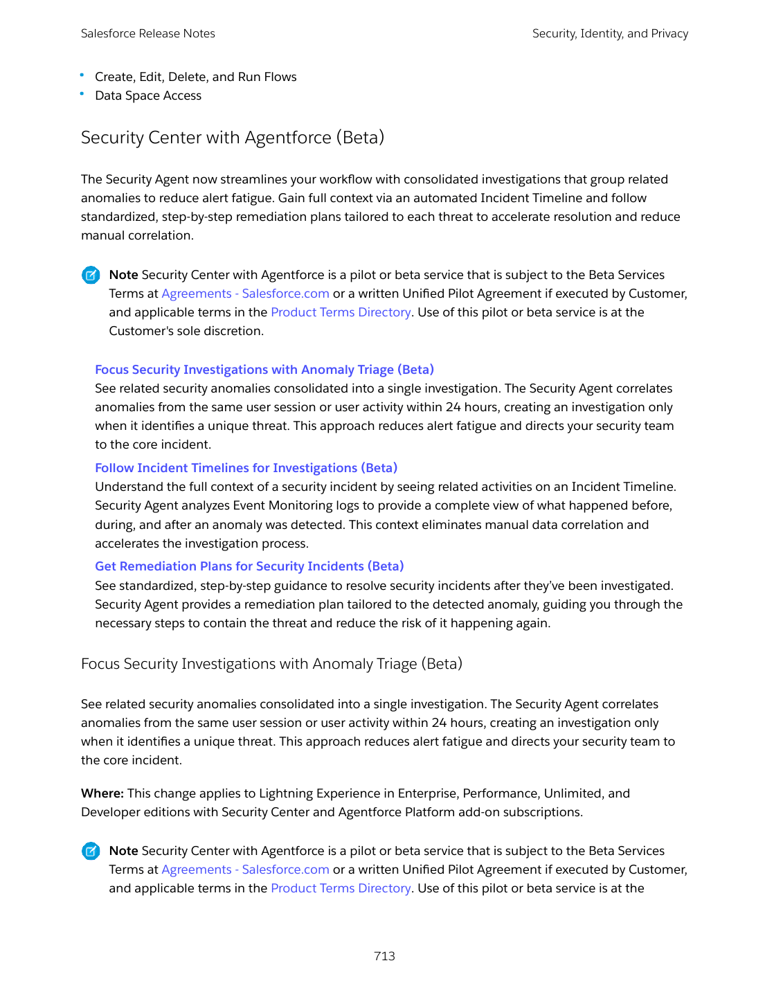 Security Center with Agentforce introduces Anomaly Triage, Incident Timelines, and Remediation Plans