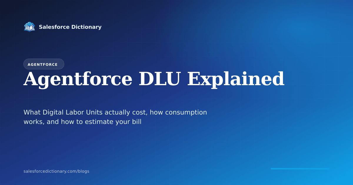 Agentforce Digital Labor Units DLU pricing 2026 guide