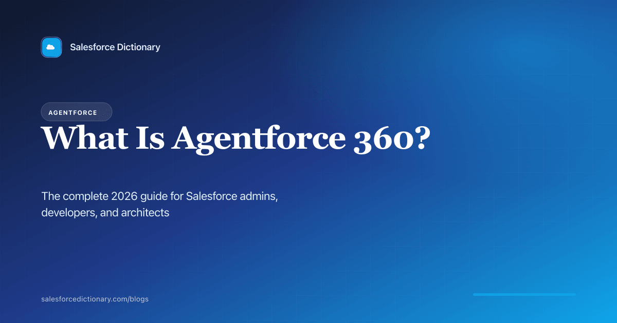 Agentforce 360 — Salesforce's agentic AI platform, explained