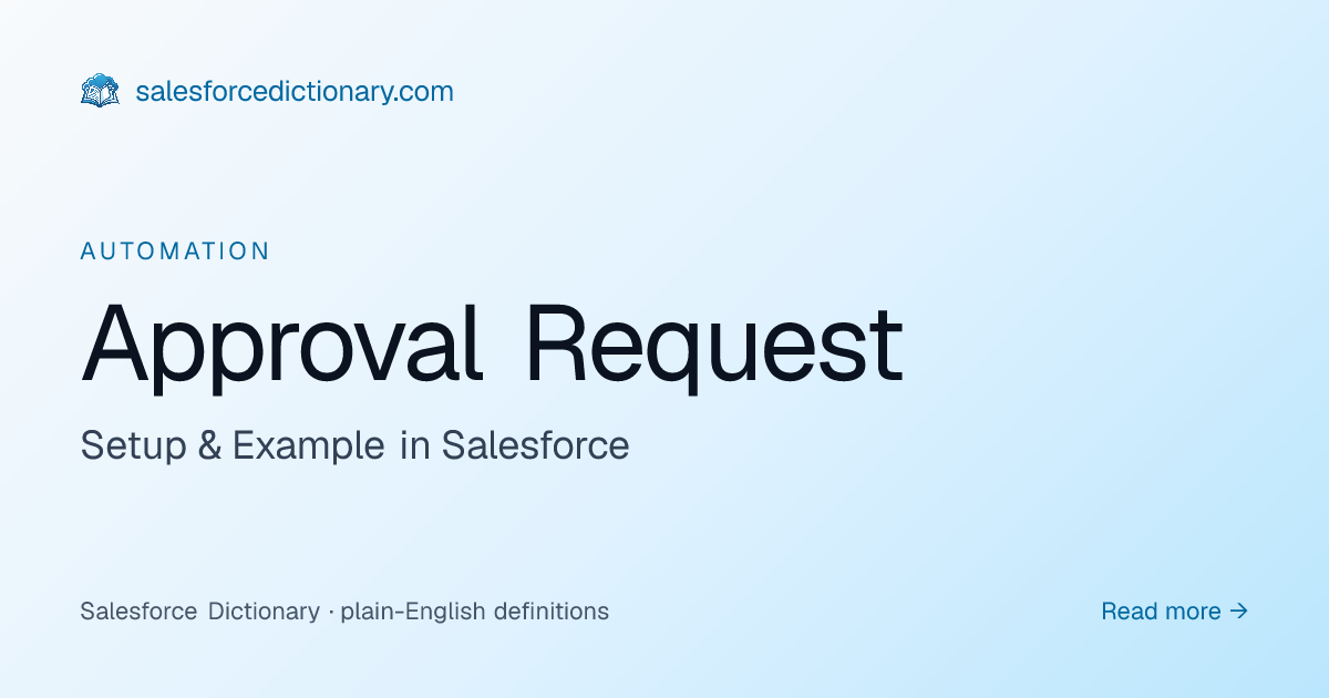 Approval Request - Definition & Examples | SF Dictionary