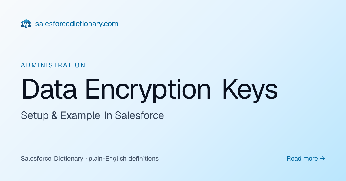 Data Encryption Keys - Definition & Examples | SF Dictionary