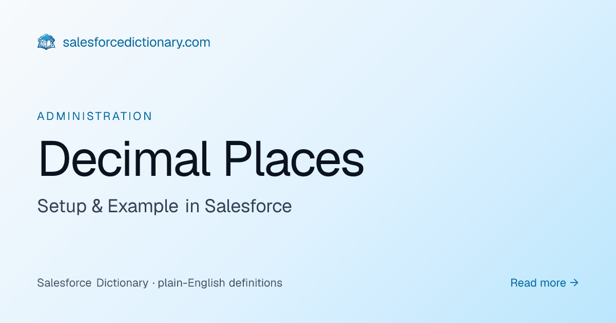 Decimal Places - Definition & Examples | SF Dictionary
