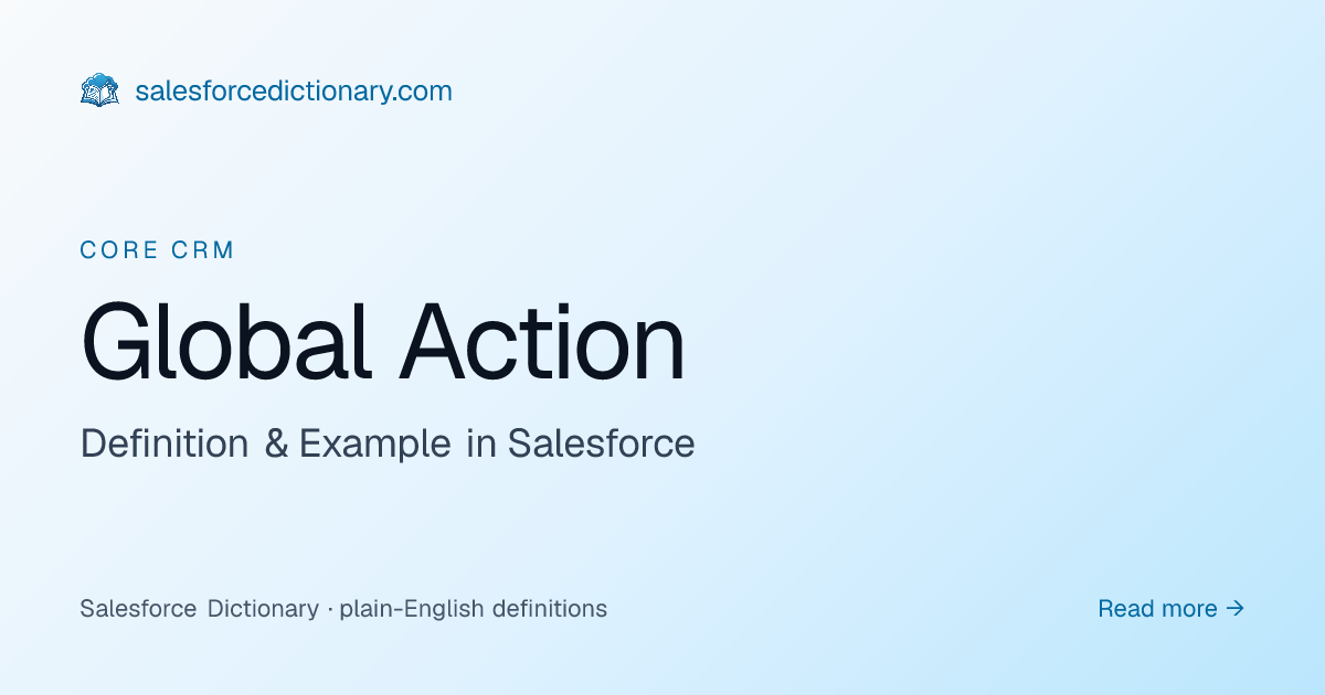 Global Action - Definition & Examples | SF Dictionary